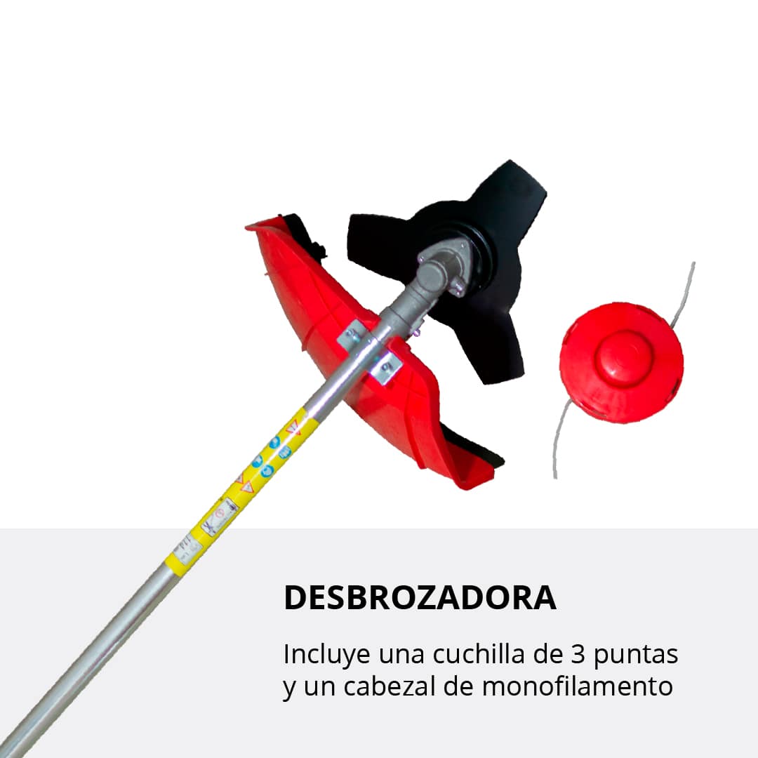 Desmalezadora Multifuncional 5 en 1. 2HP 43CC 2T OSLO® 4 Desmalezadora Multifuncional 5 en 1. 2HP 43CC 2T OSLO® - Imagen 4