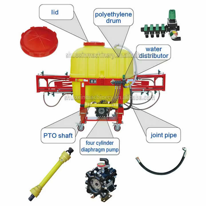 Fumigadora de barra tractor 10m 400L 2 Fumigadora de barra tractor 10m 400L - Imagen 2